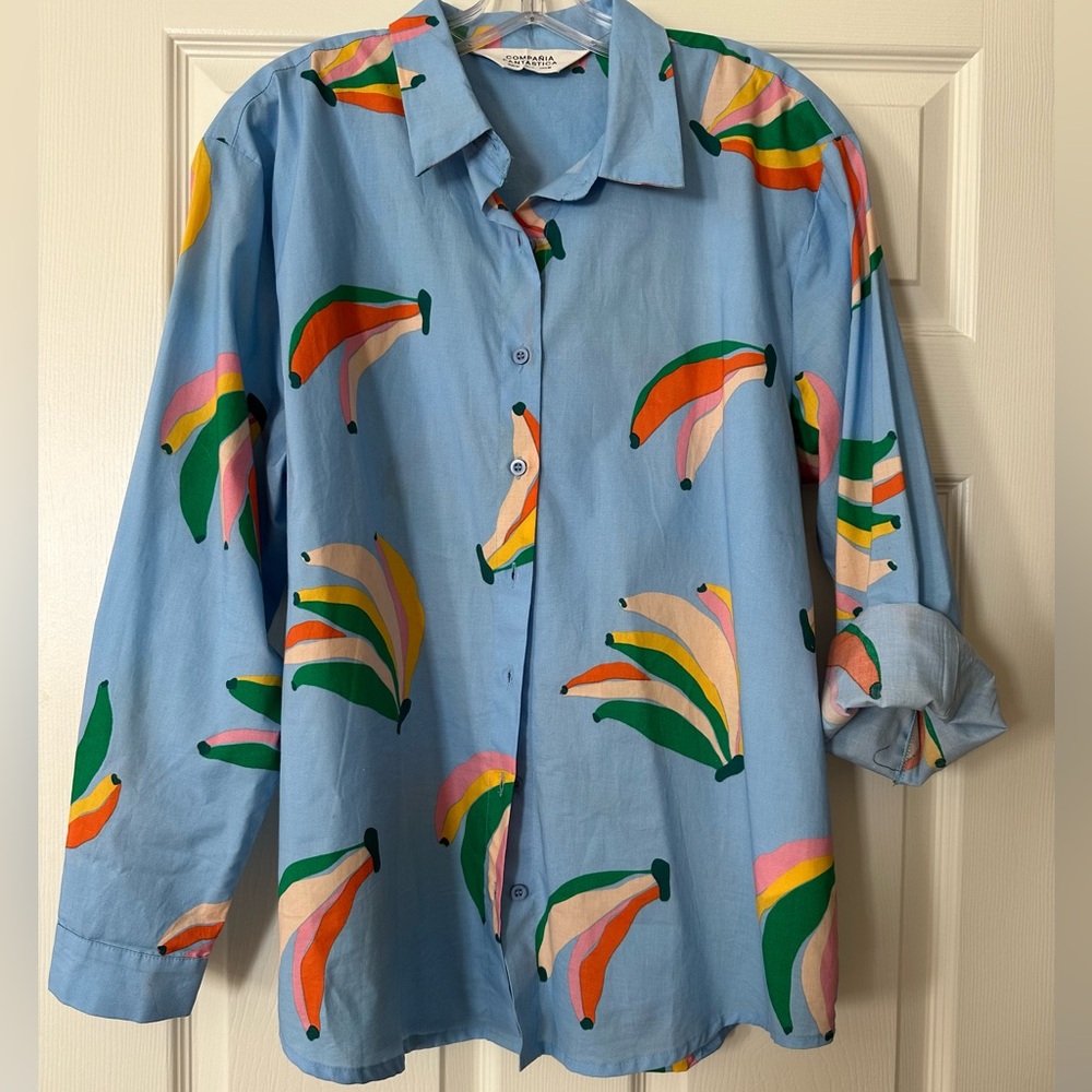 Fun & Colorful Banana Print Shirt